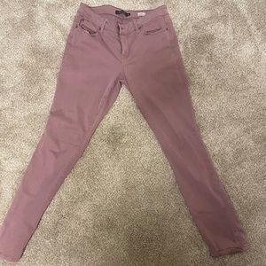 Level 99 Lily Skinny Straight Mauve Jeans - Size 30